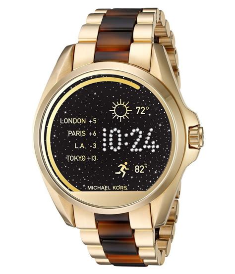 michael kors access touch screen gold bradshaw|Michael Kors access touchscreen smartwatch.